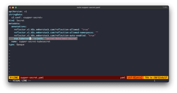 How to Save the Secret in Repo